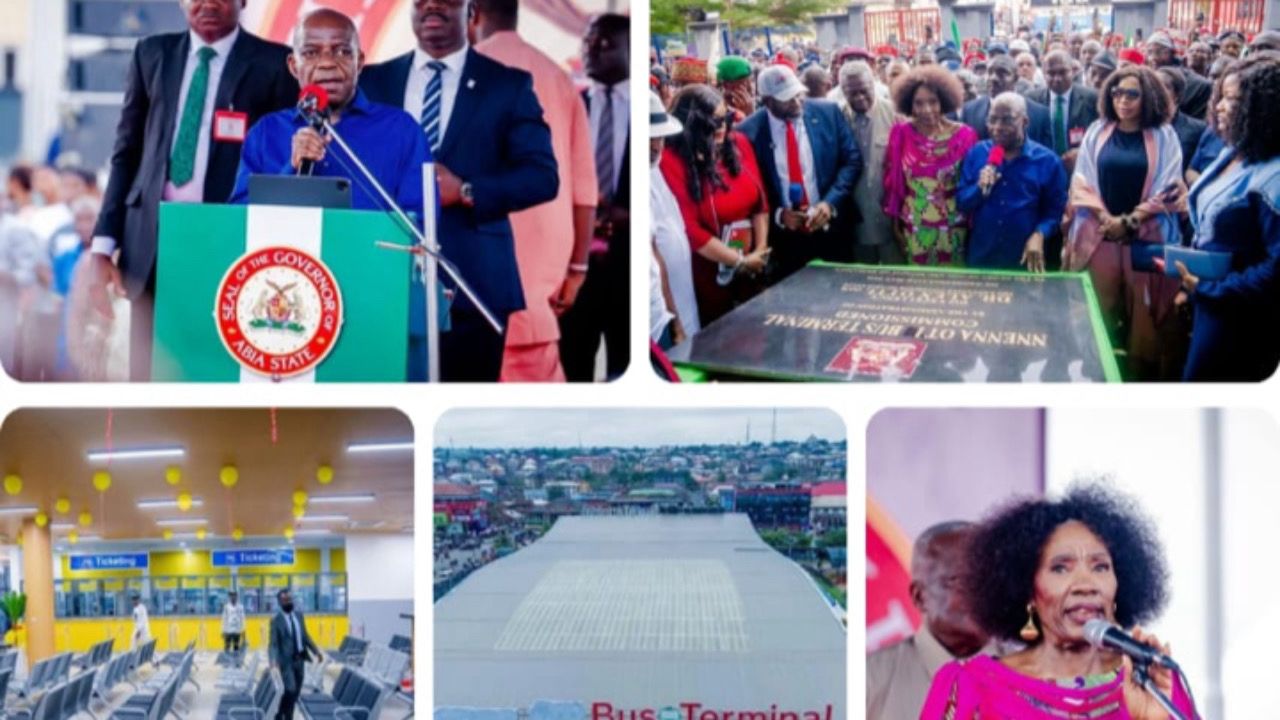 ‘She Saved Democracy in Abia’ — Gov. Otti Immortalises Prof. Nnenna Oti With Landmark Bus Terminal