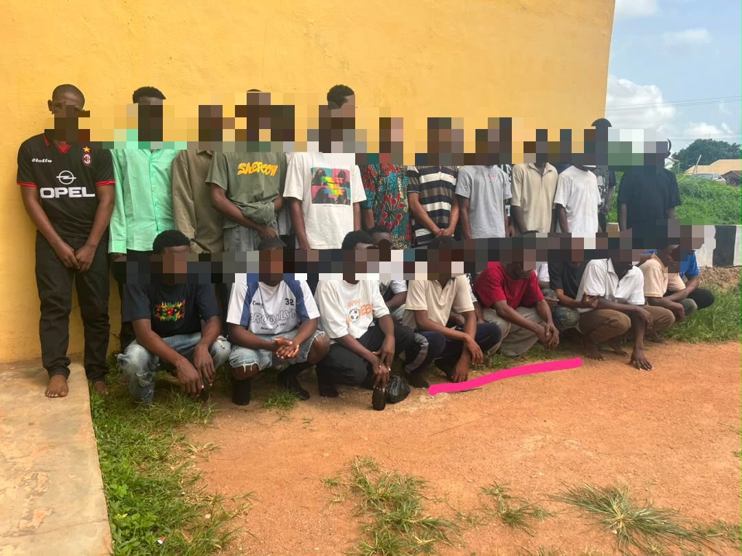 Ogun Police Arrest 30 Suspected Cultists During Initiation Ceremony in Isara-Remo