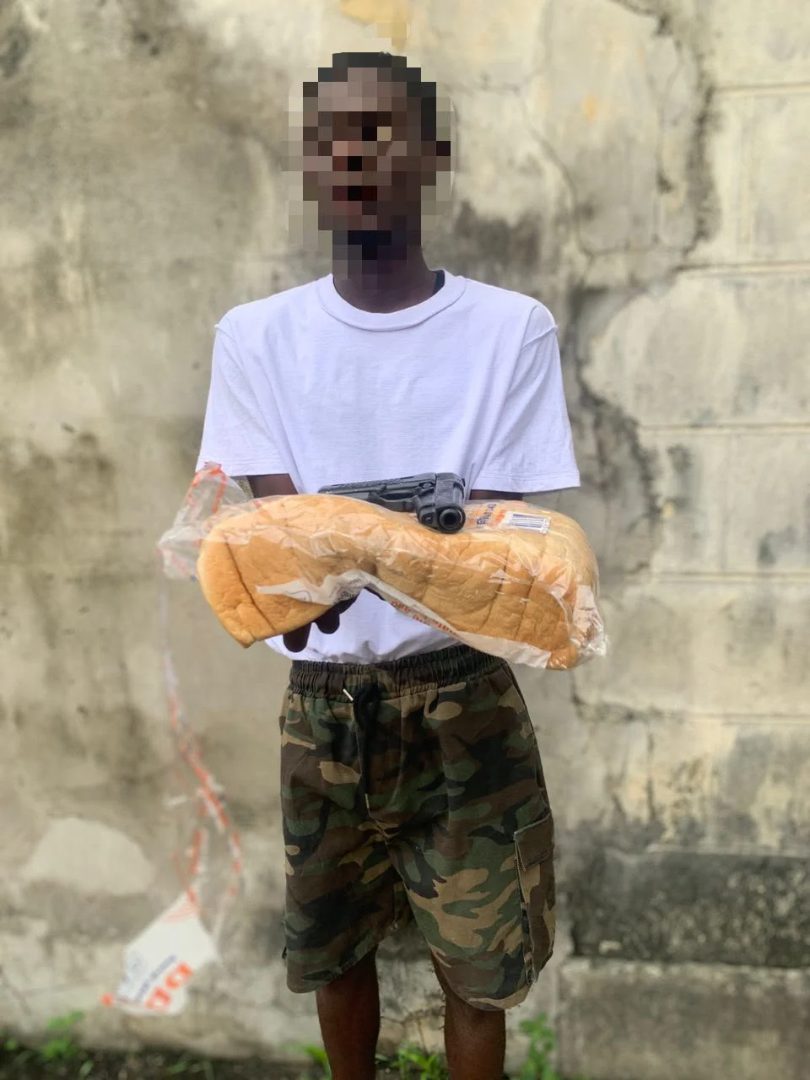 Police Recover Pistol Hidden Inside Loaf of Bread During Stop-and-Search in Rivers