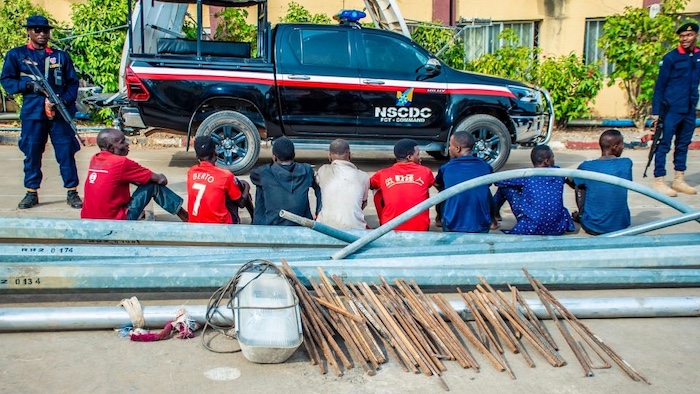 NSCDC Arrests 30 Suspected Infrastructure Vandals in Abuja