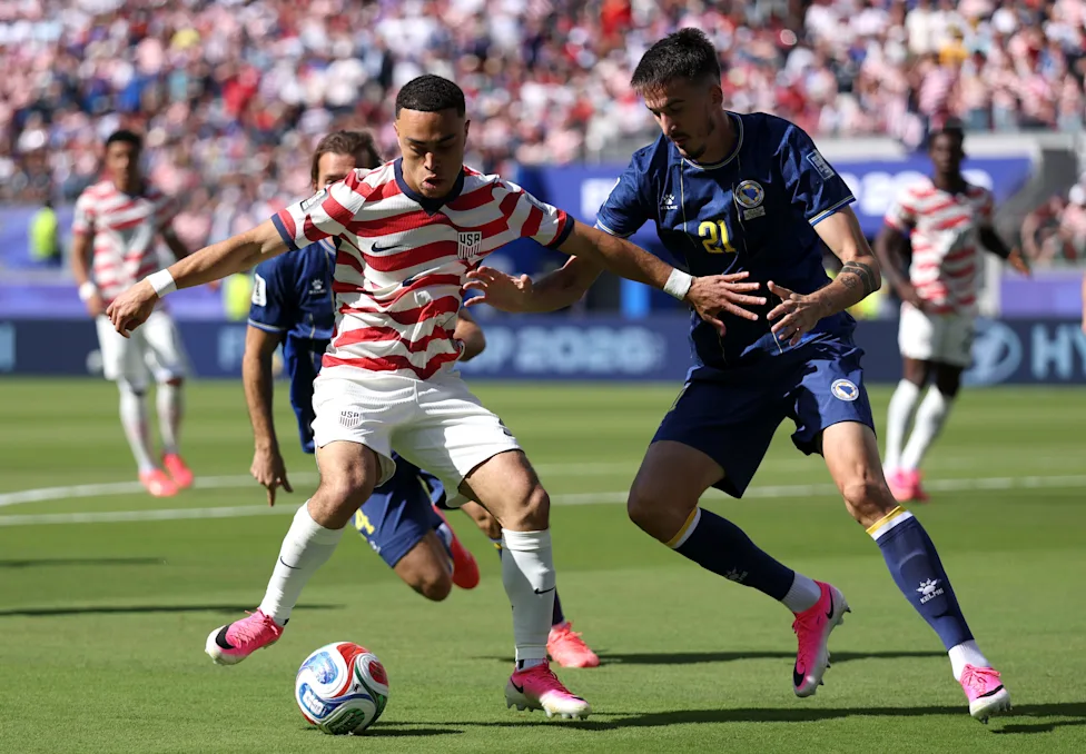 USA Beat Bosnia 2-0 Despite Balogun Red Card to Set Up World Cup Clash With Belgium