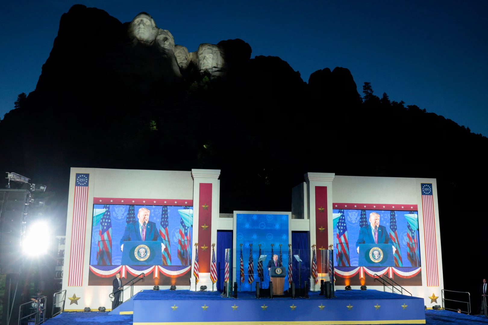 Trump has never ruled out the idea of his own face being added to Mount Rushmore