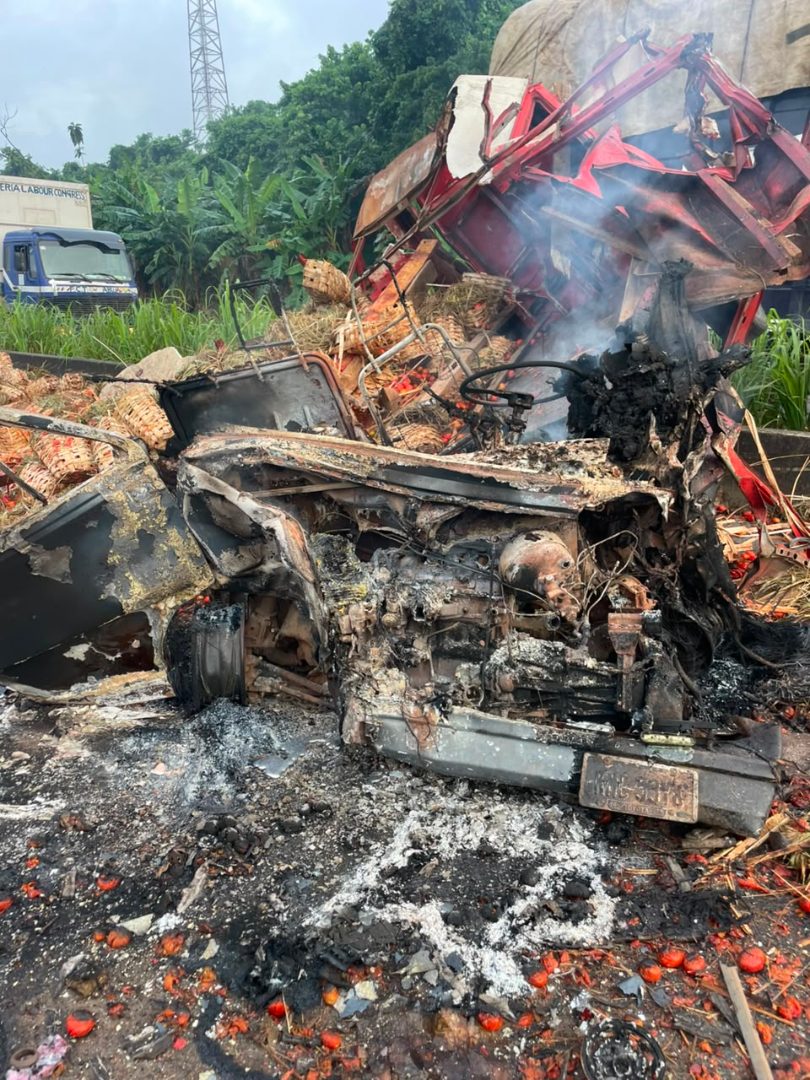 Two Killed As Truck, Bus Collide On Sagamu–Ore Expressway