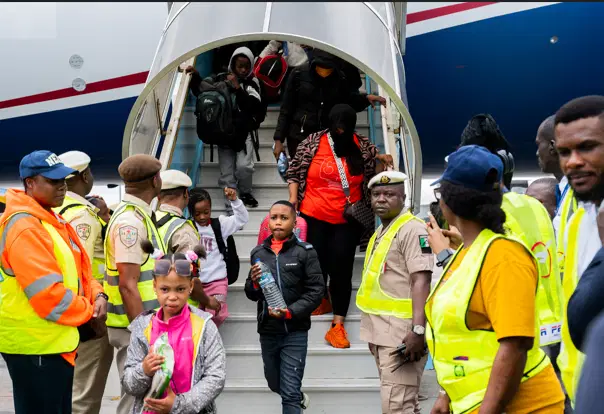 FG Completes South Africa Evacuation As Final Flight Returns 308 Nigerians