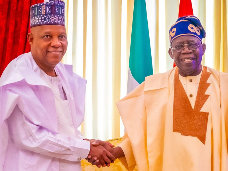 Shettima Presents APC Vice-Presidential Nomination Confirmation To Tinubu