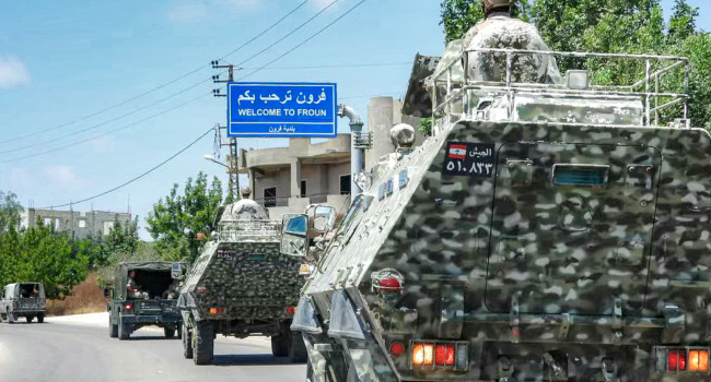 This handout photograph released by the Lebanese army press office on July 15 2026 shows Lebanese a