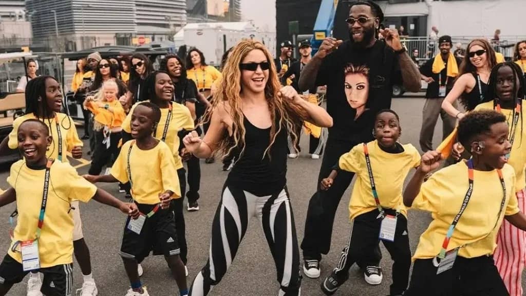Burna Boy, Shakira Give Fans a Behind-the-Scenes Look at FIFA World Cup Final Show
