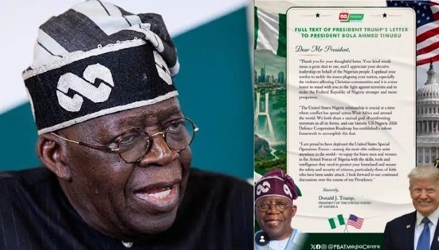 Uproar Trails Trump’s “Thank You” Letter To Tinubu After U.S. Firm Claims Correspondence Was Forged